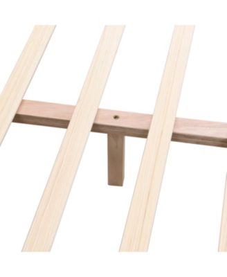 Streamdale Brown&Gray Leather King Bed with 2pcs Night Lights