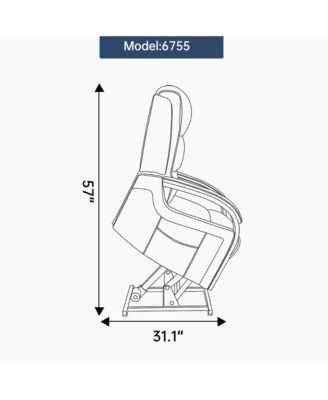  Power Leatheraire Lift Recliner Heat Massage