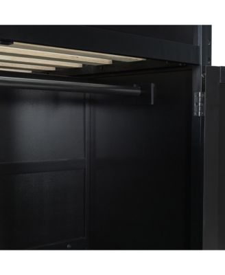 Loft Bed with Desk, Wardrobe, Storage & RGB LED