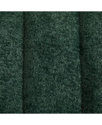  Modern Upholstered Bed Bench, Chenille Ottoman, Green