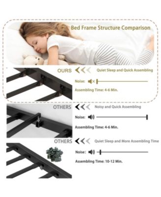 Streamdale Jack Metal Junior Loft Bed w/ Slide, Curtain & Stickers