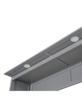 Murphy Bed with Shelves, Drawers & Lights