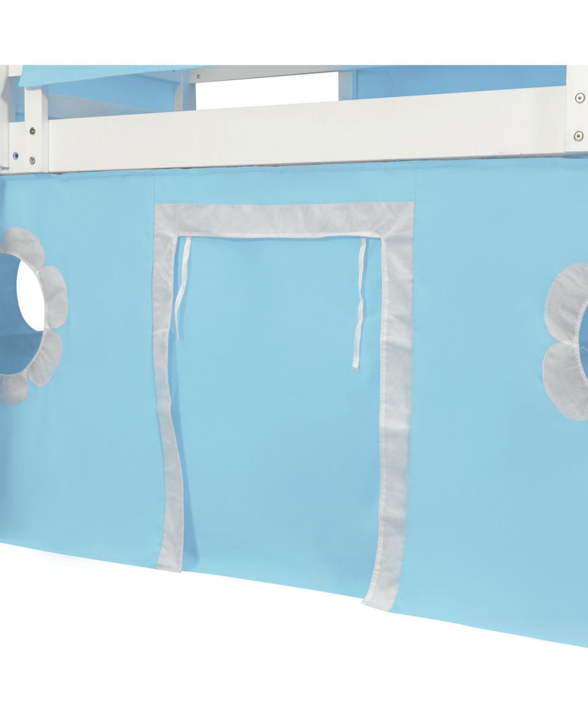 Streamdale Furniture Twin Size Loft Bed with Slide Tent and Tower