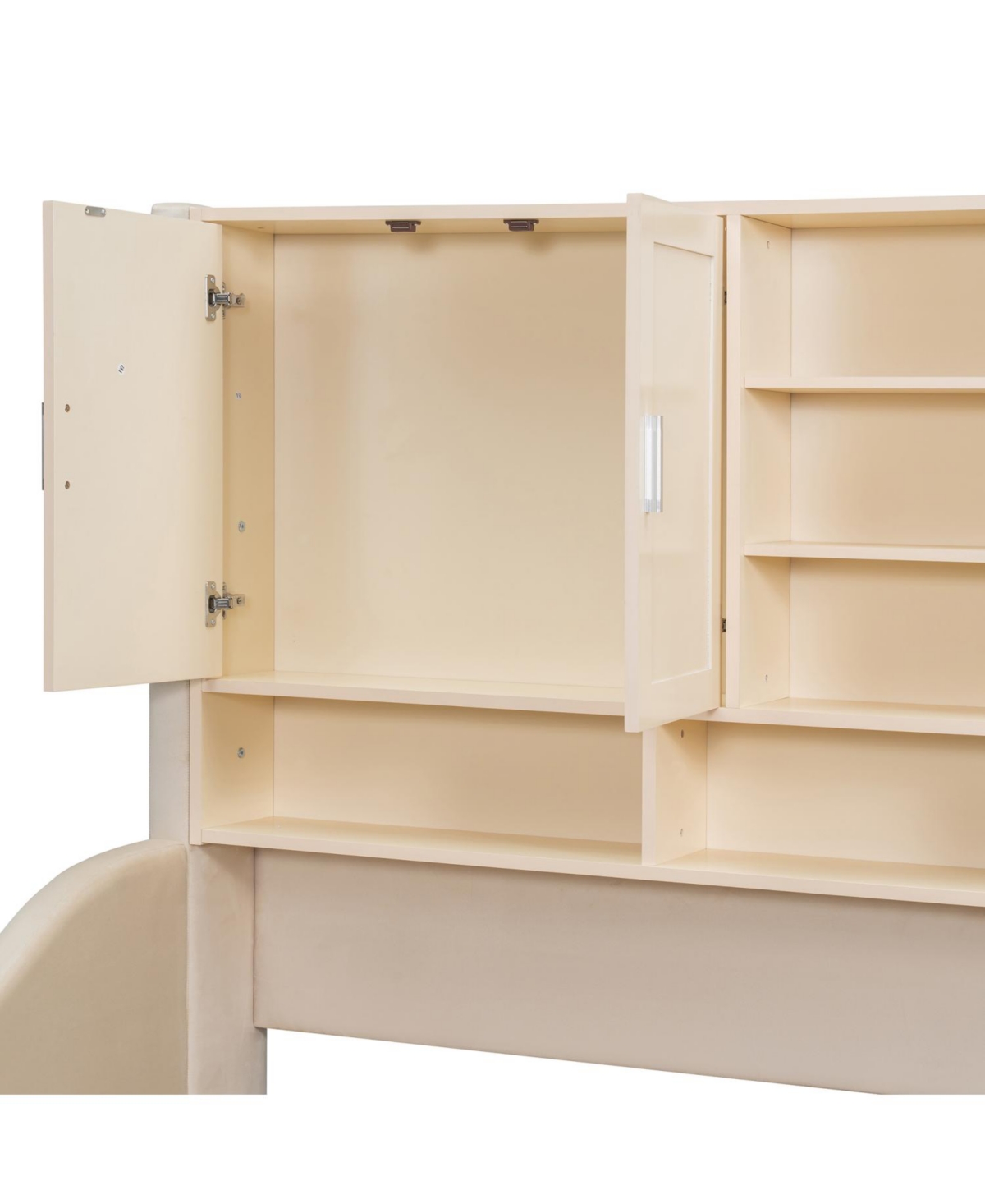 Streamdale Furniture Twin Upholstered Daybed with Led, Storage & Trundle