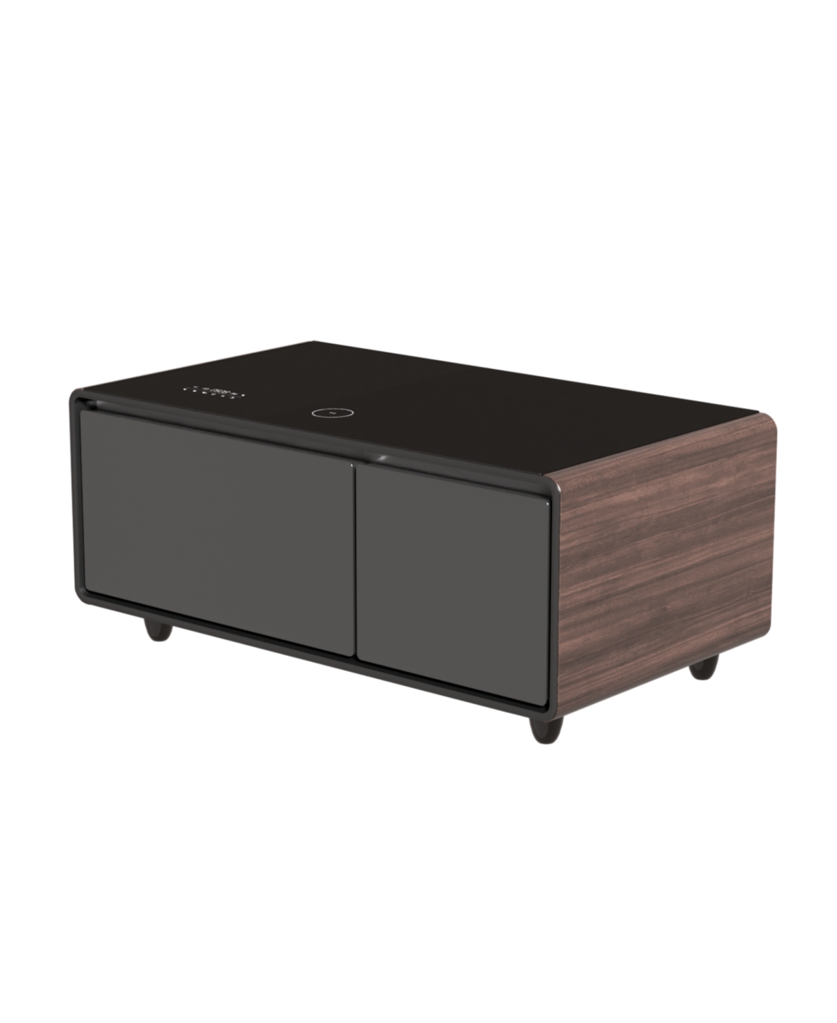 Streamdale Furniture Smart Coffee Table- Fridge, Freezer, Bluetooth, Wireless Charging