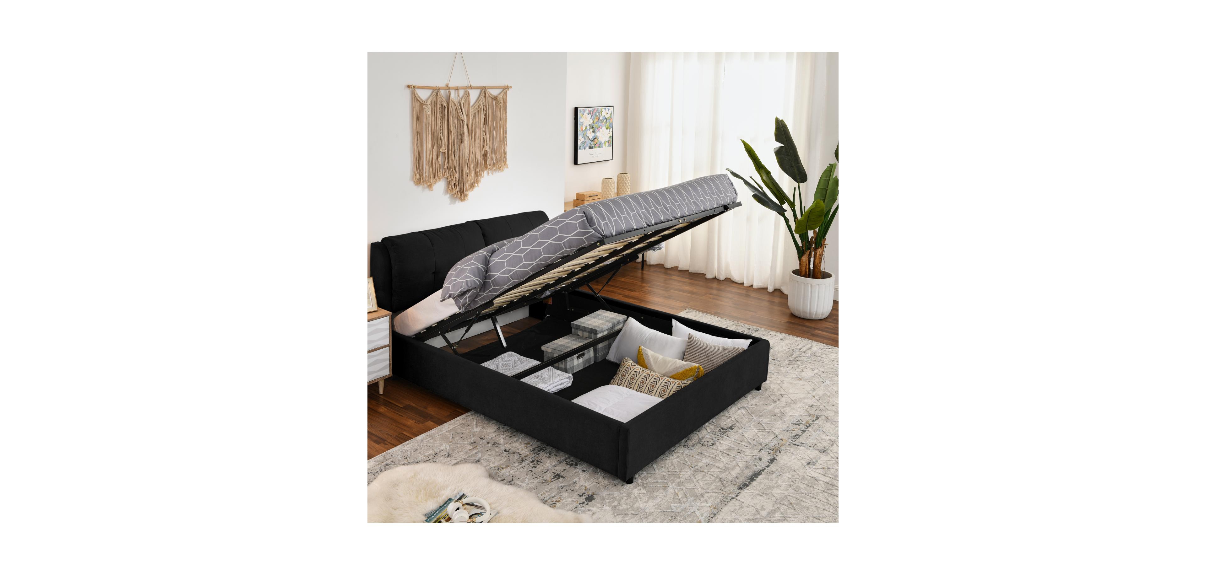 Streamdale Furniture Queen Storage Bed with Headboard