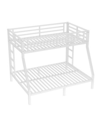 Metal Twin Over Full Bunk Bed, Space-Saving