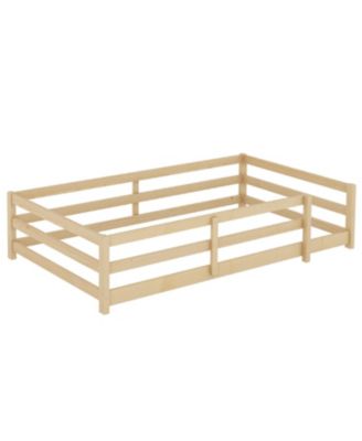 Floor Bed Montessori with Fence - Natural