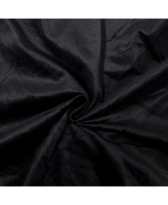 Queen Upholstered Platform Bed, Velvet Headboard, Black