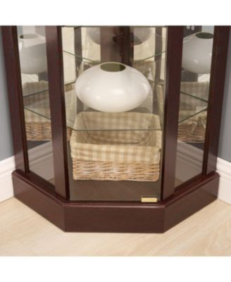 Lighted Corner Curio Cabinet
