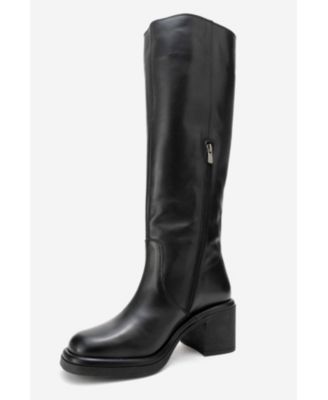 Women Fros Leather Knee High Boot