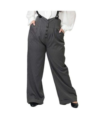 Women's Plus Size Thelma High Waist Suspender Pants
