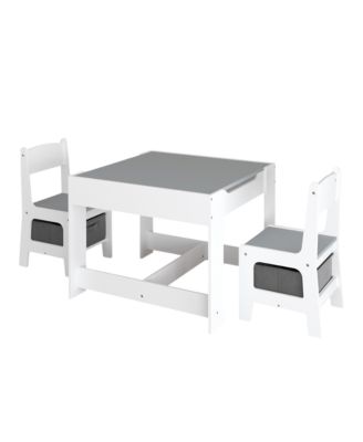  Kids 3-in-1 Activity Table & Chair Set with Storage