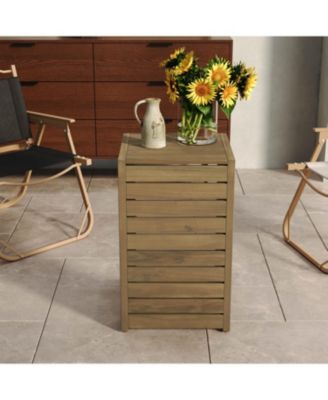  C-shape end table Brown