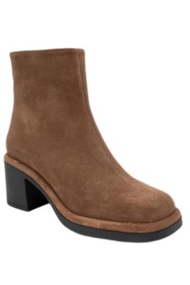 Women's Junae Leather Block Heel Boot