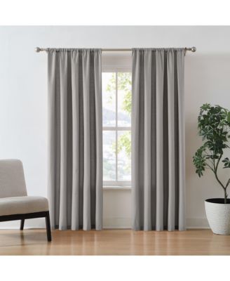 100% Cotton 200 Thread Count Percale Drape Pair 2 Piece Window Curtain