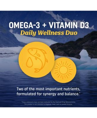 Fish Oil with Vitamin D3 Softgels, 90ct
