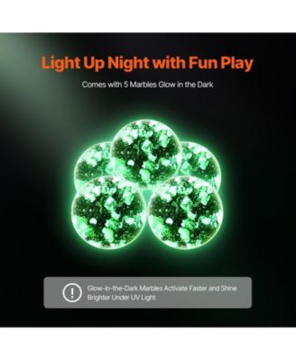 145-Piece Marble Run Set with Glow Marbles & Race Track