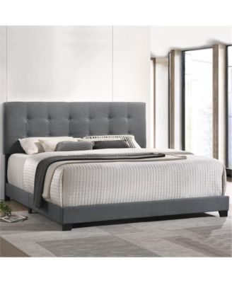 Addyson King UPH Bed in Addyson Gunmetal Fabric