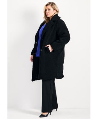 Women's Teddy Longline Coat