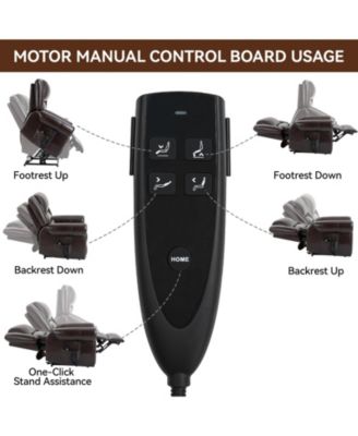  350 lbs Power Lift Recliner with Heat Massage