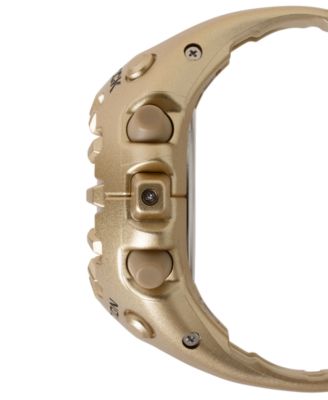 Men's Japanese Quartz Gold-Tone Resin Watch, 58.2mm