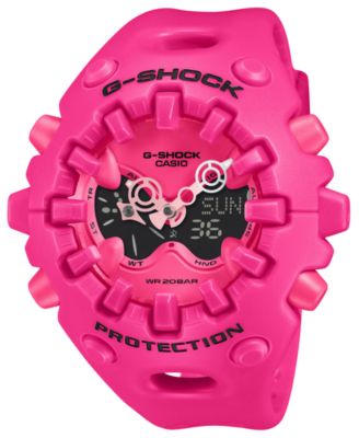 Men's Japanese Quartz Pink Resin Watch, 58.2mm