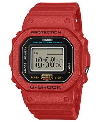 Men's Japanese Quartz Red Resin Watch, 20mm