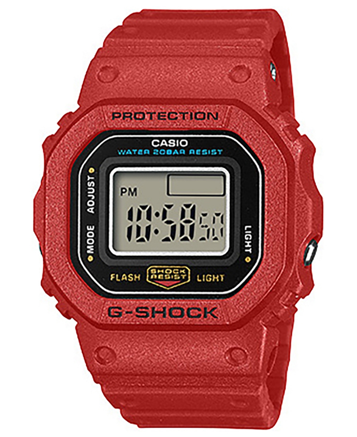 G-Shock Men's Japanese Quartz Red Resin Watch, 20mm