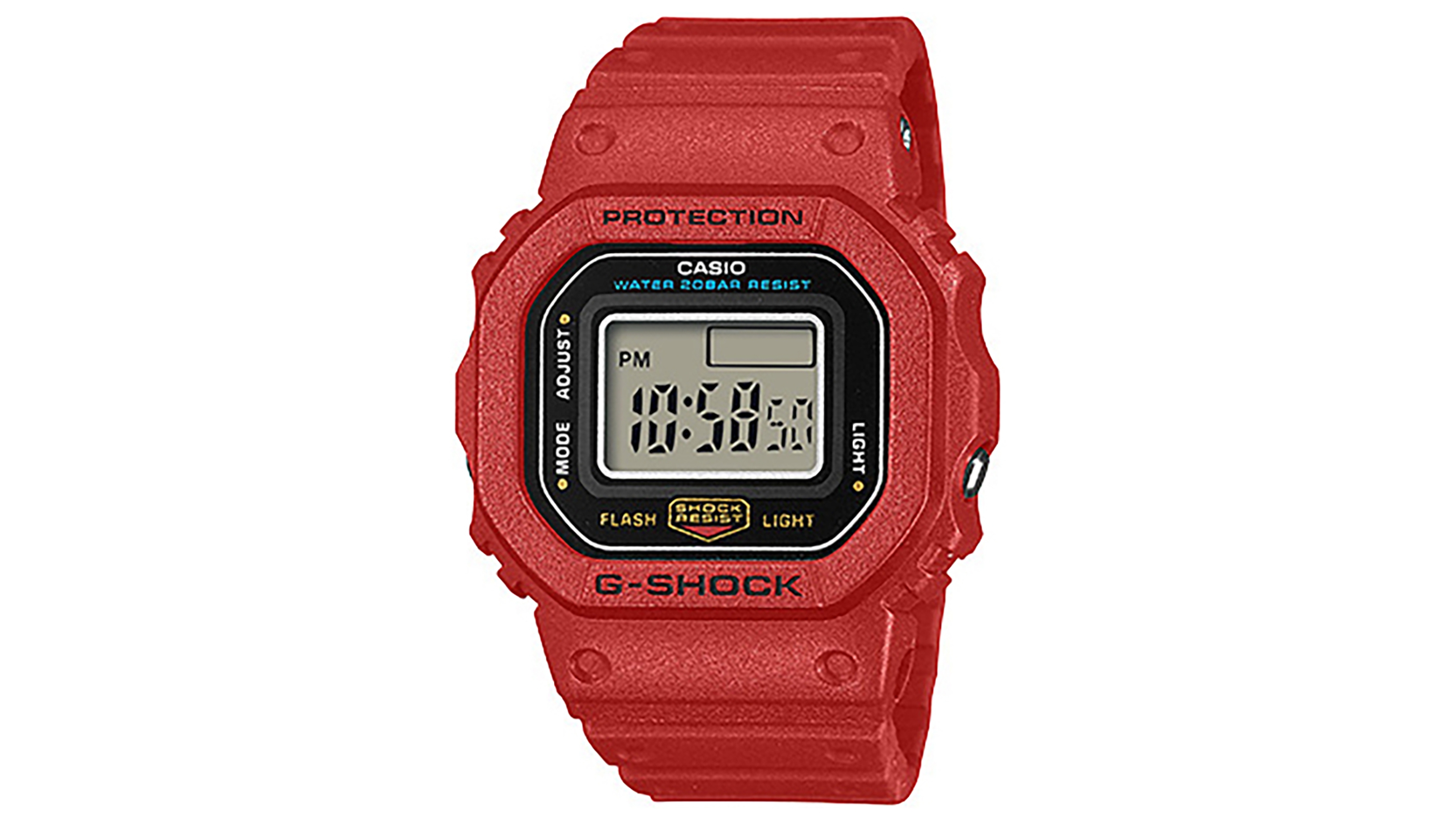 G-Shock Men's Japanese Quartz Red Resin Watch, 20mm