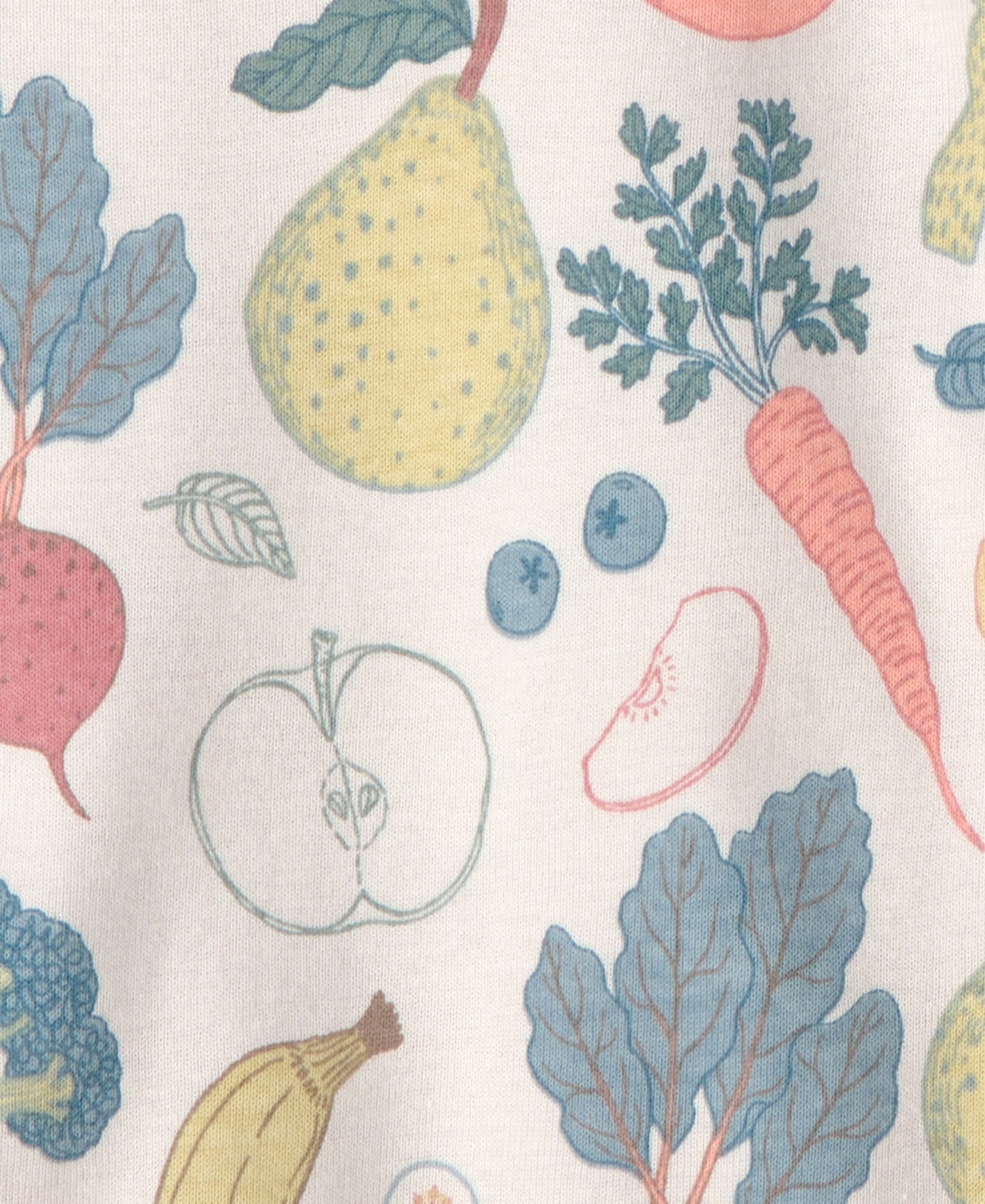 Little Planet by Carter's Baby Boys' or Girls' Organic Cotton Veggie Fruit Print Round Neck Bodysuits, 3-Pack