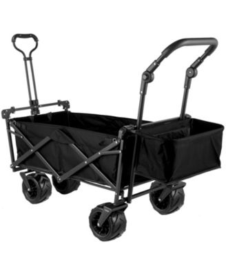 Collapsible Utility Wagon with Drink Holders & Large Storage Capacity