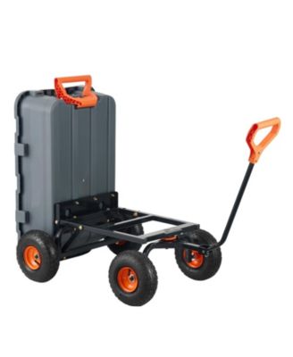SUGFIT Poly Dump Cart with 800 lbs Capacity & Easy-Pour Design