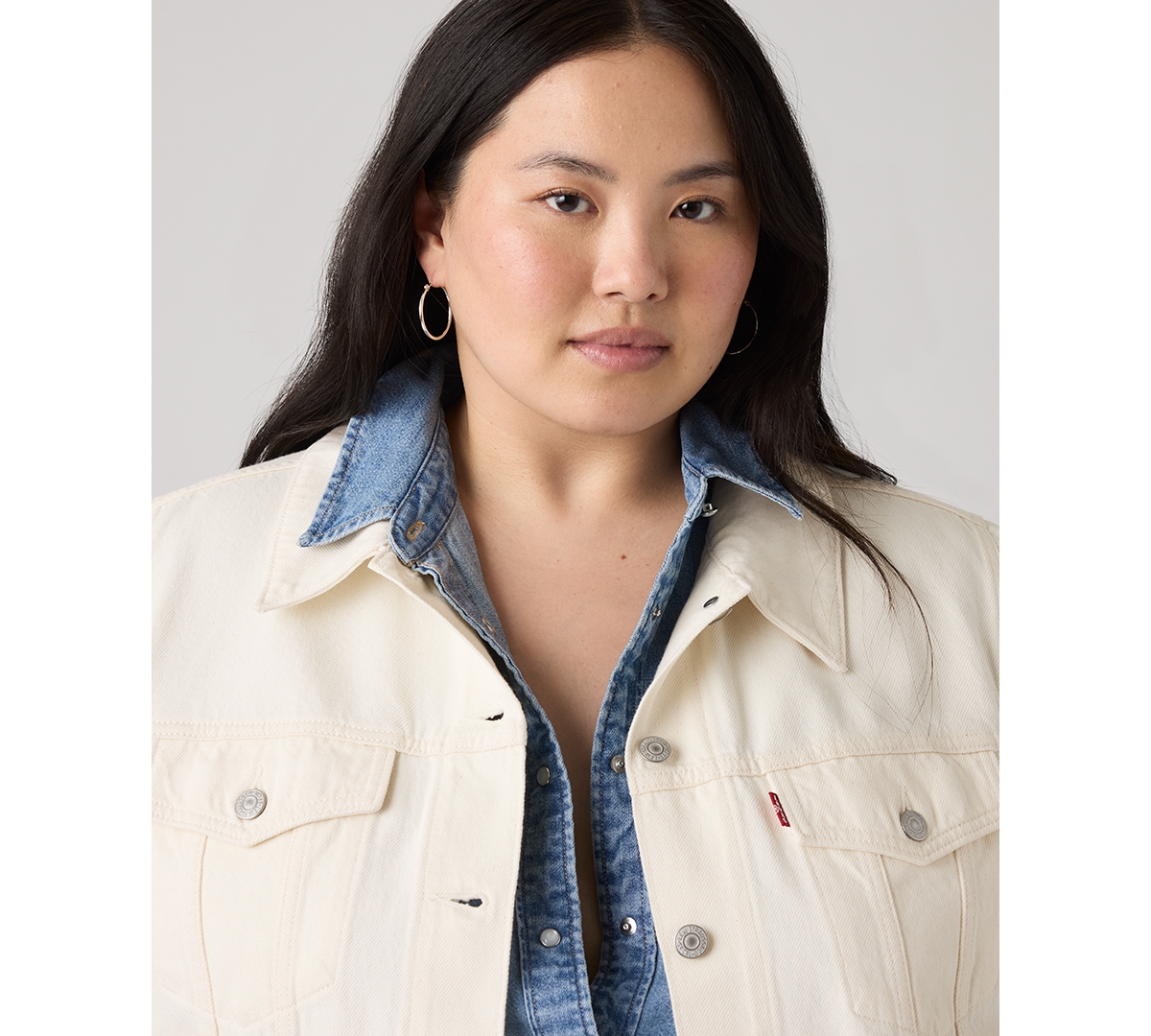 Levi's Plus Original Trucker Collared Neck Jacket