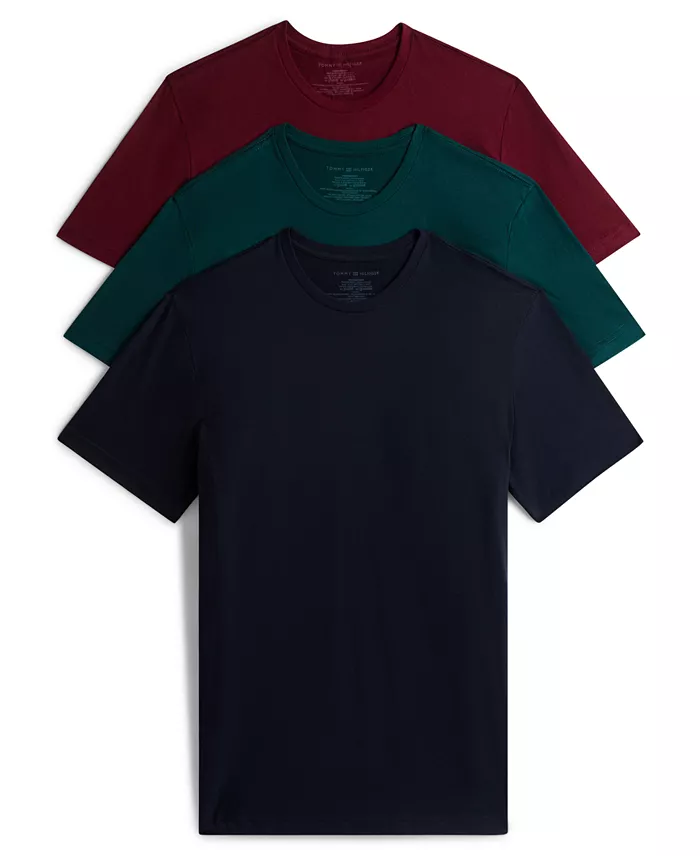 Men's&nbsp;3-Pack Cotton Classics Short-Sleeve Crewneck Undershirts Set