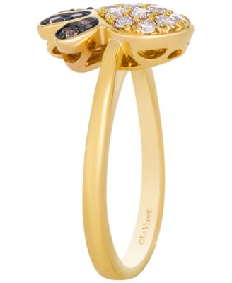Nude Diamond (0.39 ct. t.w.) & Chocolate Diamond (0.15 ct. t.w.) Ring in 14K Honey Gold