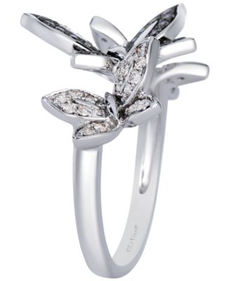 Chocolate Diamond (0.26 ct. t.w.) & Nude Diamond (0.27 ct. t.w.) Ring in 14k Vanilla Gold