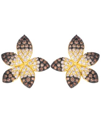 Chocolate Ombre Diamond Drop Earrings (1.28 ct. t.w.) in 14k Honey Gold