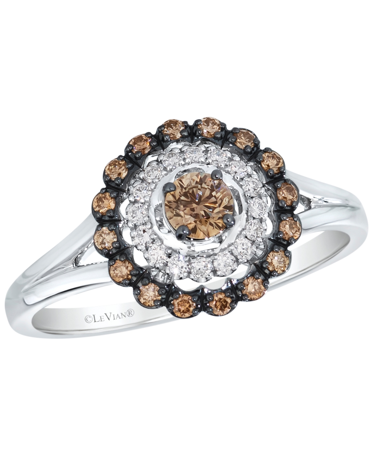 Le Vian Chocolate Diamond (0.32 ct. t.w.) & Vanilla Diamond (0.09 ct. t.w.) Ring in 14k Vanilla Gold