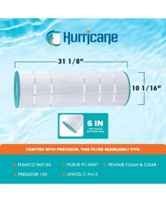 HF9415-01 Advanced Pool and Spa Filter Cartridge Replacement, White