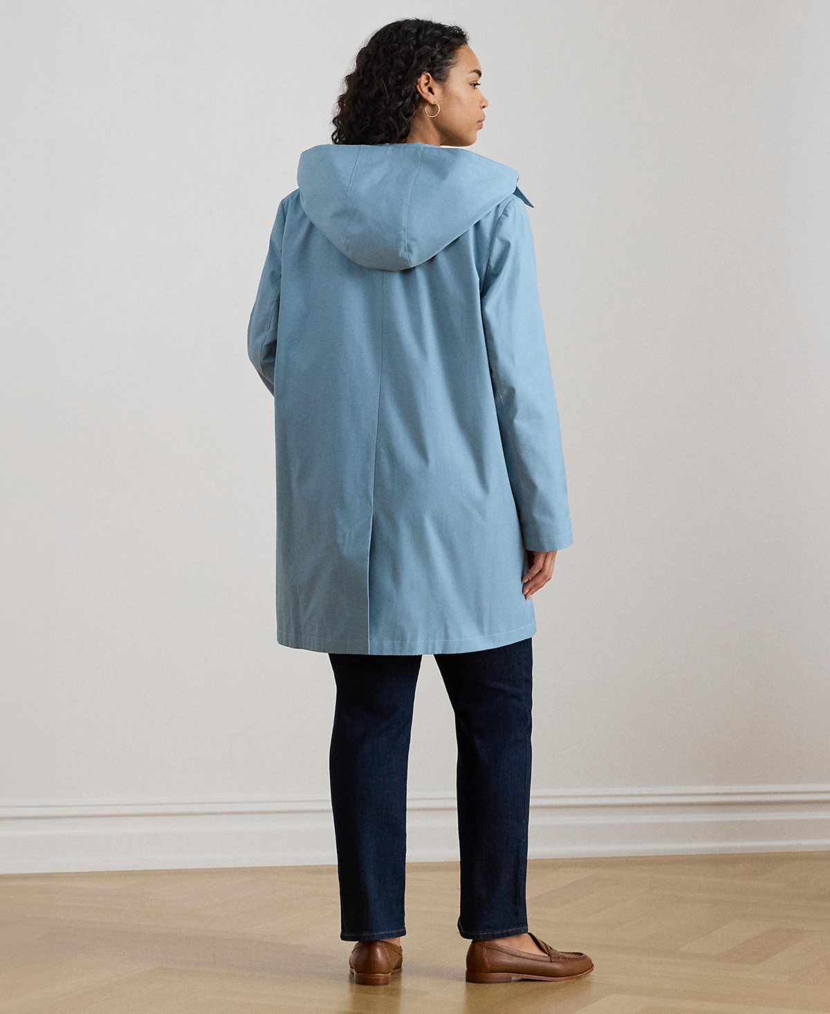 Lauren Ralph Plus Hooded Raincoat