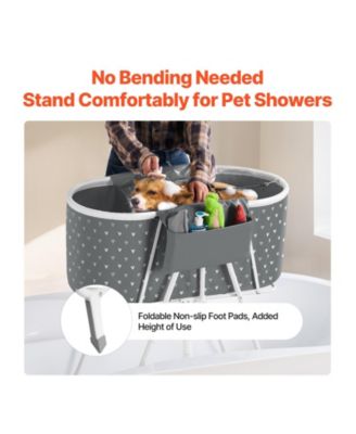 Portable Foldable Elevated Pet Bathtub