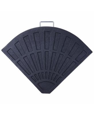 2pcs 26.5 lbs Fan Shaped Base Stand Holder Weight For Outdoor Patio Umbrella
