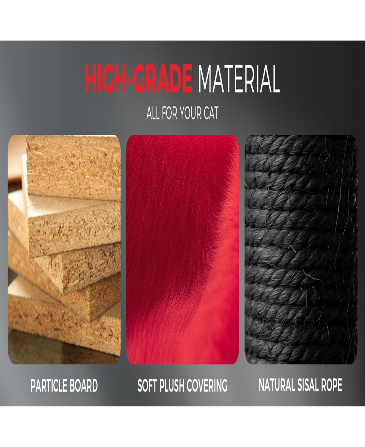 Aostirmotor Cat Tree with Scratching Posts, Perches, Hammock in Black