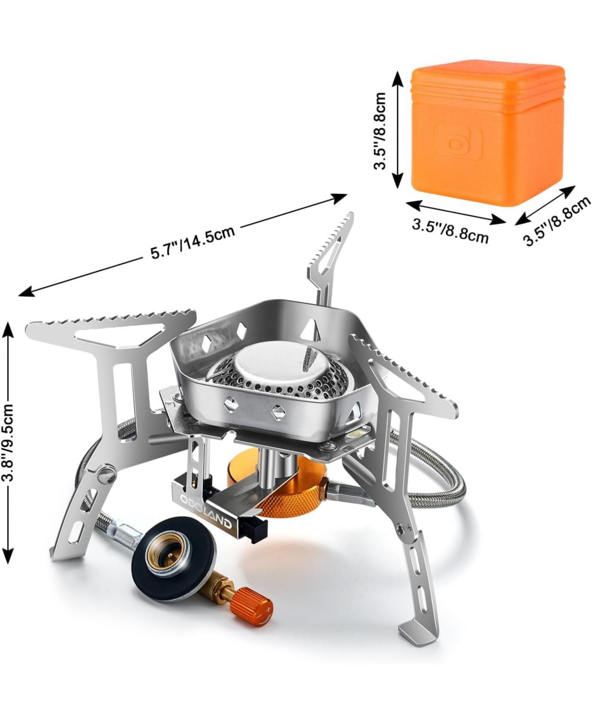 Aofar 3500W Windproof Portable Camping Gas Stove with Piezo Ignition and Fuel Canister Adapter