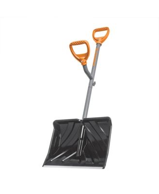 18” Snow Shovel, 34.5” Shaft, Push Scoop Combination, ERG-SNSH18