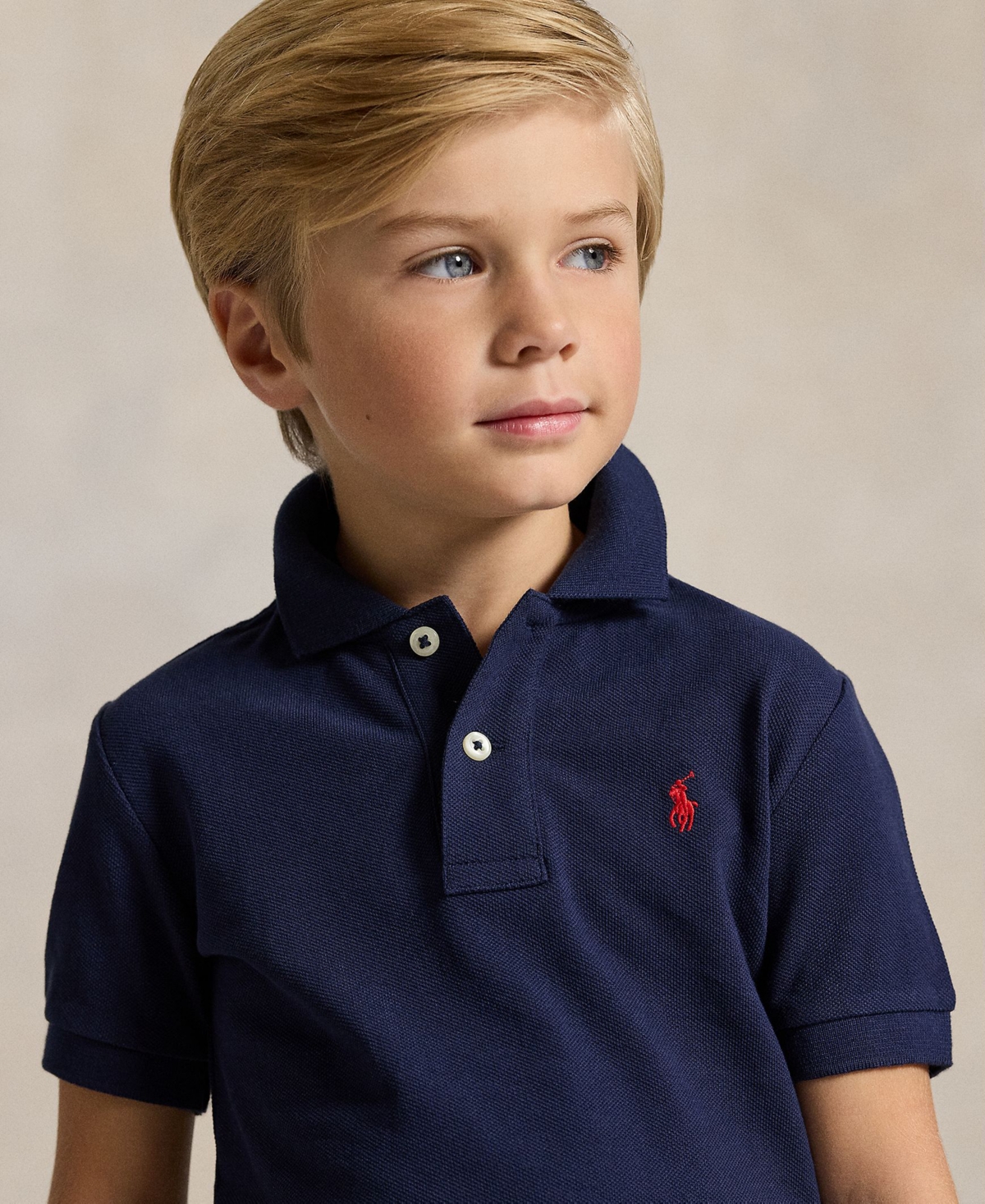 Polo Ralph Lauren Toddler and Little Boys Cotton Mesh Shirt