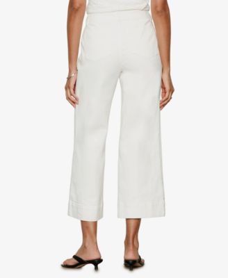 Women's The Marine Mid Rise Cropped Wide-Leg Jeans 