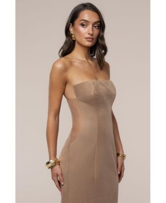 Women's Madison Suede Maxi Dress