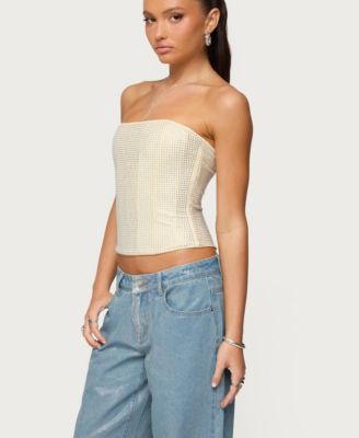 Women's Vezza Strapless Rhinestone Corset